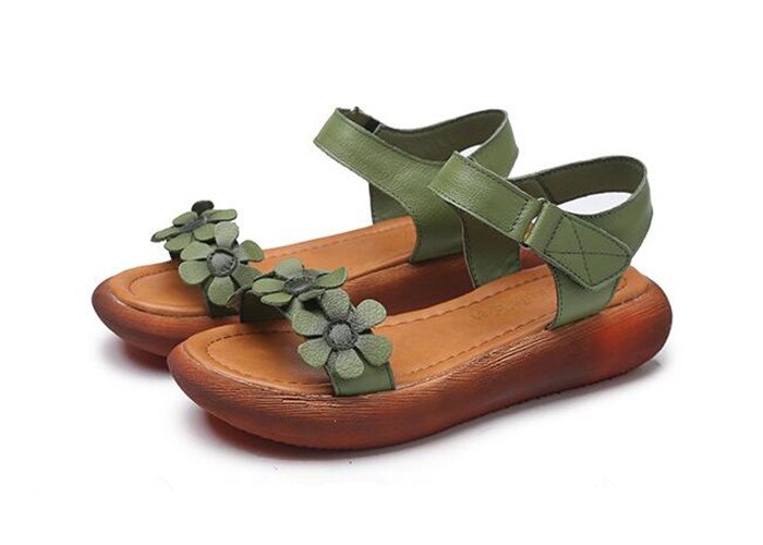 Women Genuine Leather Comfort Casual Sandals