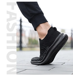 Men Slip On Walking Sneaker Sock Jogging Shoes