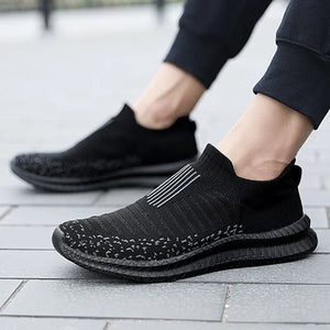 Men Slip On Walking Sneaker Sock Jogging Shoes