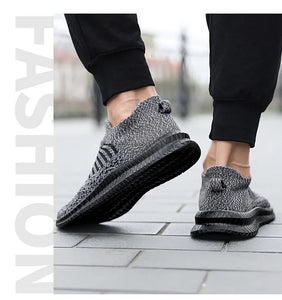 Men Slip On Walking Sneaker Sock Jogging Shoes