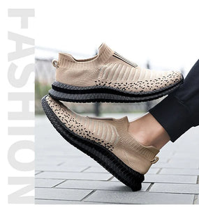 Men Slip On Walking Sneaker Sock Jogging Shoes