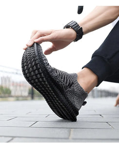 Men Slip On Walking Sneaker Sock Jogging Shoes