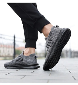 Men Slip On Walking Sneaker Sock Jogging Shoes