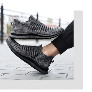 Men Slip On Walking Sneaker Sock Jogging Shoes