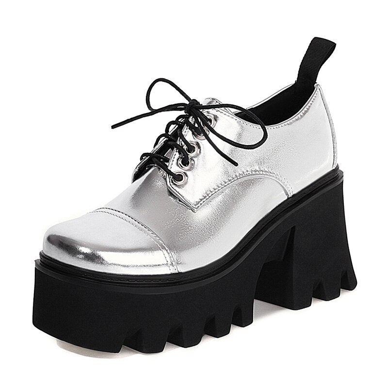 Women Harajuku Chunky Heel Light Gothic Shoes