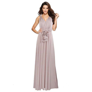 Women Multiway Wrap Convertible Maxi Long Dress