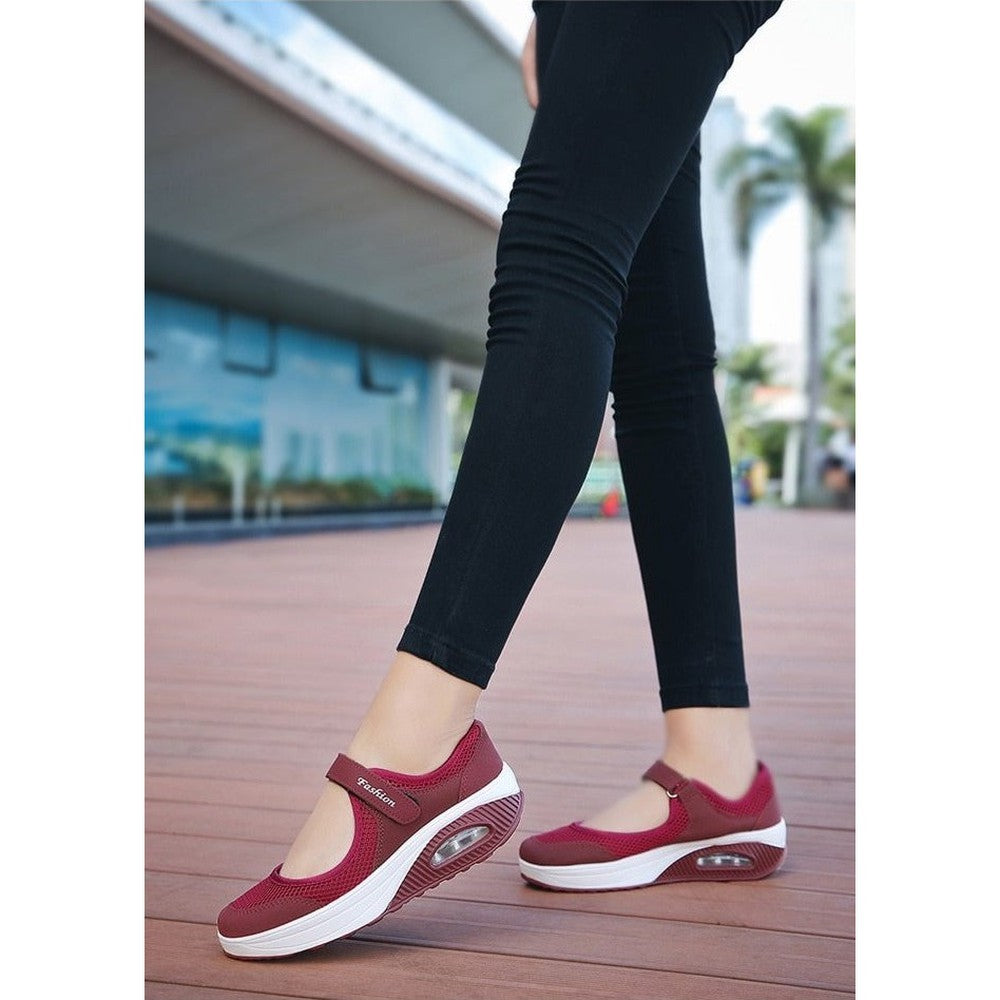 Women Flat Breathable Mesh Casual Moccasin Boat Shoes